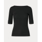 copy of RALPH LAUREN- Maglietta con scollo a barchetta stretch