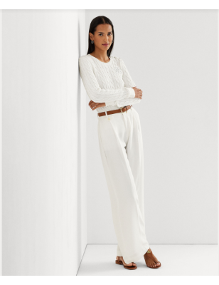 RALPH LAUREN- Maglia in cotone con bottoni