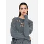 LIU JO- Maglia 100% lana con cut-out