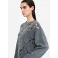 LIU JO- Maglia 100% lana con cut-out