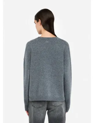 LIU JO- Maglia 100% lana con cut-out