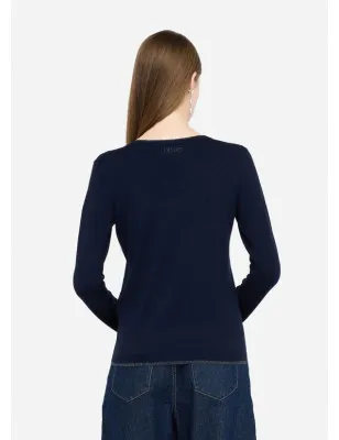 LIU JO- Pullover con dettagli in lurex®