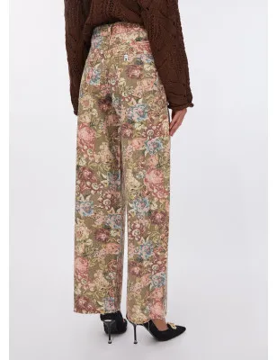 LIU JO- Pantaloni flare con stampa