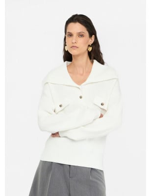 LIU JO- Maglia con maxi collo