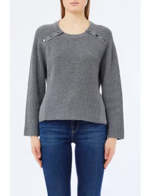 LIU JO- Maglia con Bottoni laterali