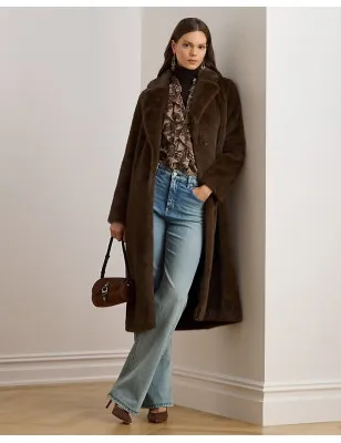 RALPH LAUREN- Cappotto in pelliccia ecologica