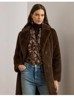 RALPH LAUREN- Cappotto in pelliccia ecologica