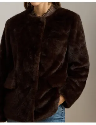 RALPH LAUREN- Cappotto in pelliccia ecologica