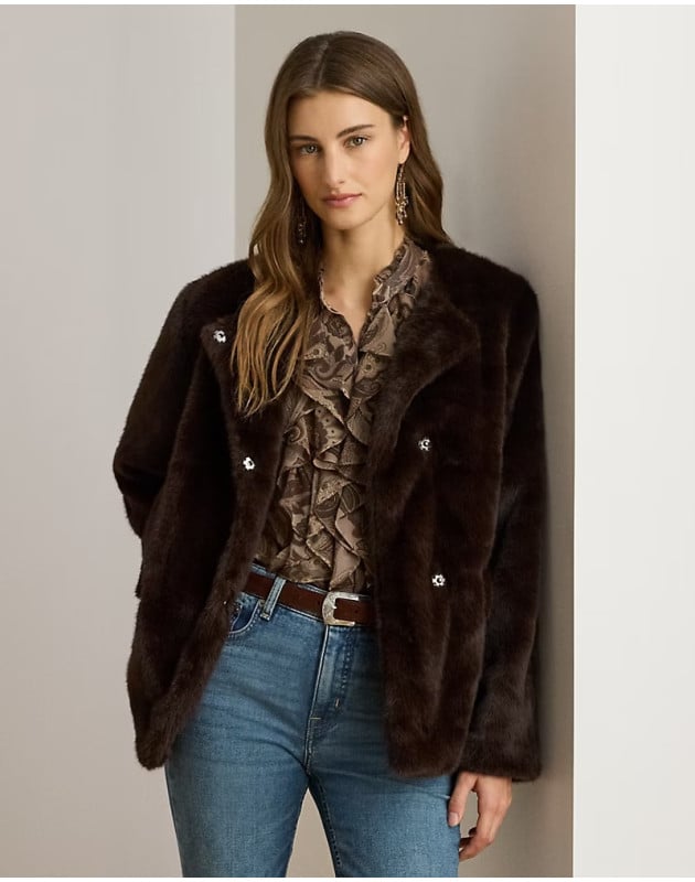 RALPH LAUREN- Cappotto in pelliccia ecologica RALPH LAUREN- Cappotto in pelliccia ecologica