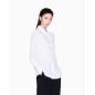 ARMANI EXCHANGE- Camicia in crepe con collo asimmetrico