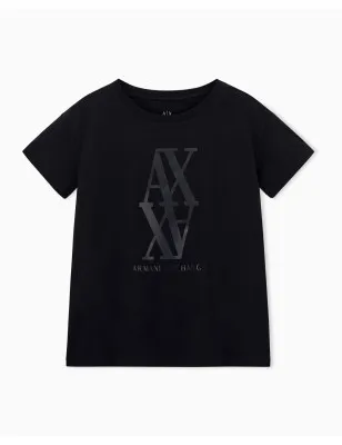 ARMANI EXCHANGE- T-shirt regular fit con maxi logo