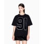 ARMANI EXCHANGE- T-shirt over con numero 91 ARMANI EXCHANGE- T-shirt over con numero 91