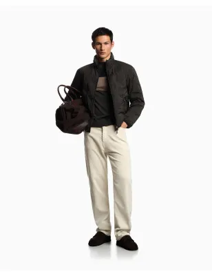 EMPORIO ARMANI- Maglione in lana vergine color block