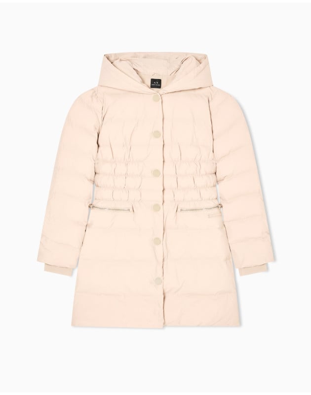 ARMANI EXCHANGE- Giaccone in nylon taffetà con cappuccio ARMANI EXCHANGE- Giaccone in nylon taffetà con cappuccio