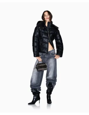 ARMANI EXCHANGE- Giubbotto in tessuto lucido riciclato