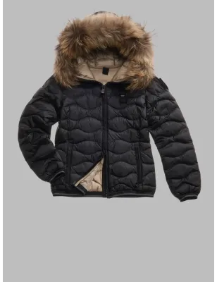 BLAUER- Piumino con pelliccia Aldie