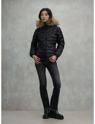 BLAUER- Piumino con pelliccia Aldie