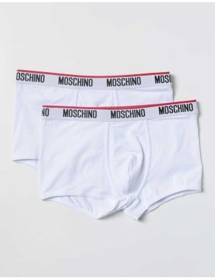 MOSCHINO UNDERWEAR - Set di 2 boxer in jersey di cotone con logo