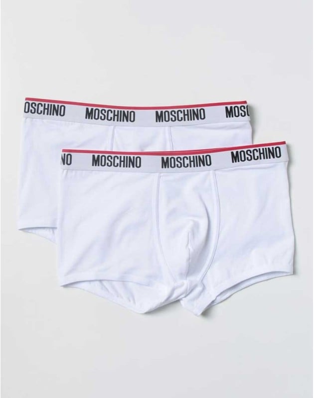 MOSCHINO UNDERWEAR - Set di 2 boxer in jersey di cotone con logo