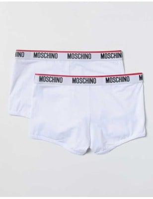 MOSCHINO UNDERWEAR - Set di 2 boxer in jersey di cotone con logo