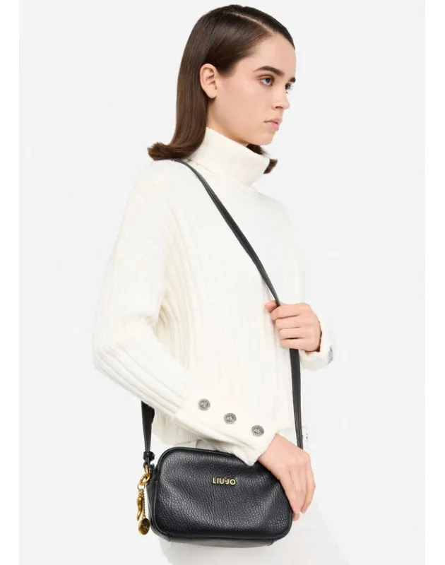 LIU JO- Borsa a tracolla media con charm LIU JO- Borsa a tracolla media con charm
