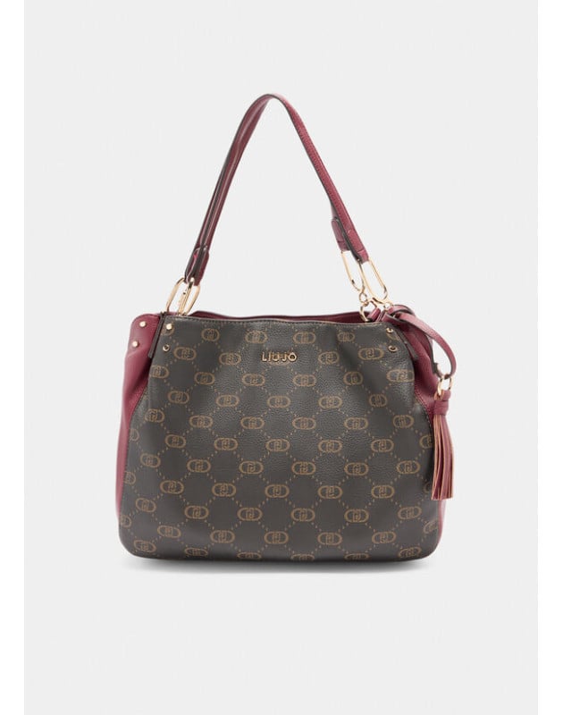 LIU JO- Shopping bag media con logo LIU JO- Shopping bag media con logo