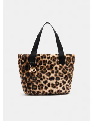 LIU JO- Borsa hobo grande in pelliccia sintetica