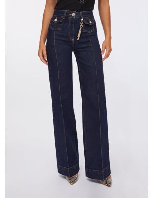 copy of LIU JO- Jeans boyfriend con tasca matelassé