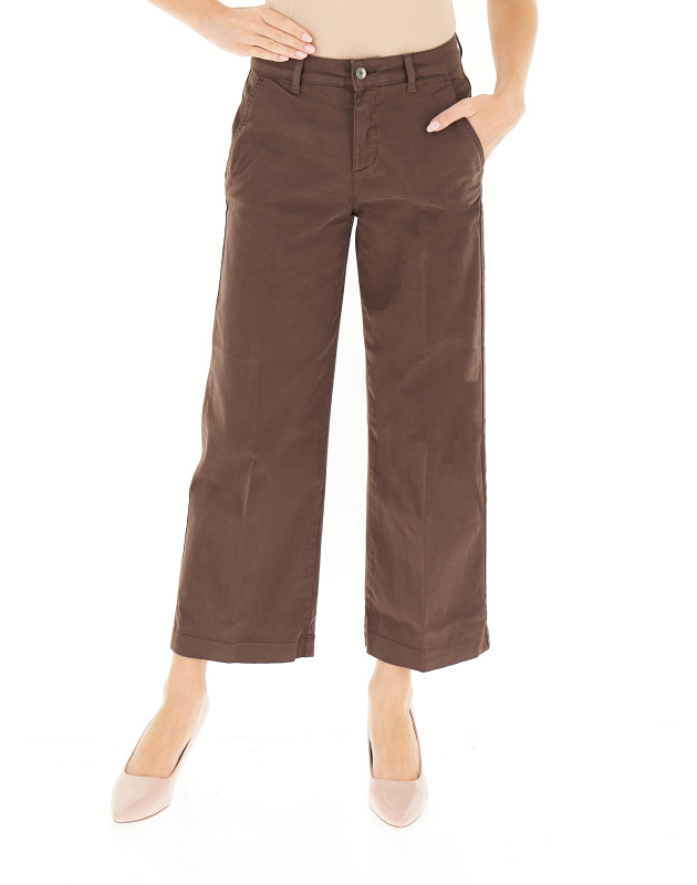 LIU JO- Pantaloni flare in cotone stretch LIU JO- Pantaloni flare in cotone stretch