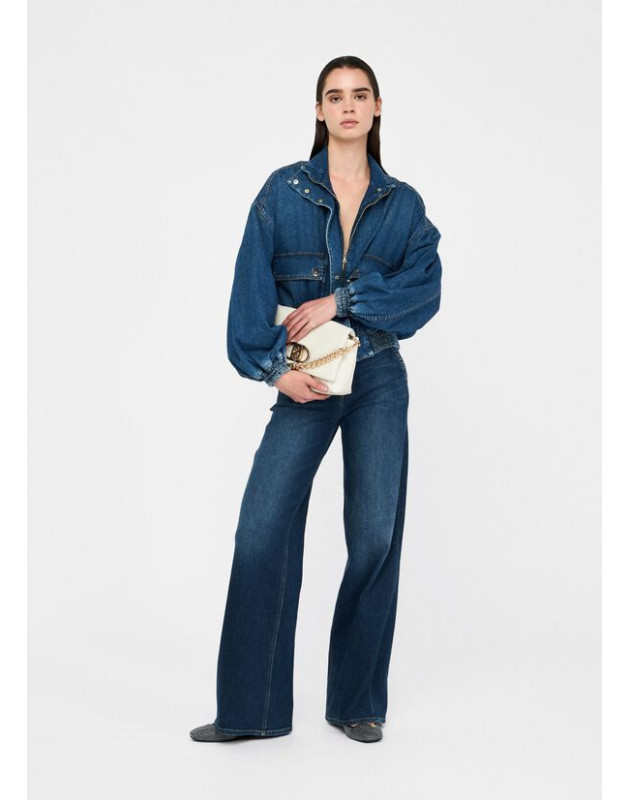 copy of LIU JO- Jeans boyfriend con tasca matelassé