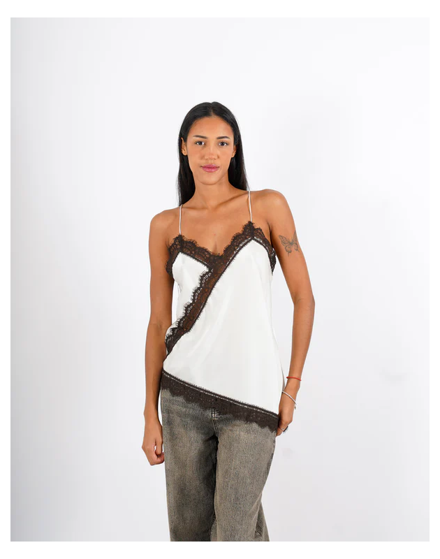 HOPE - Top Lungo con pizzo Lisimba HOPE - Top Lungo con pizzo Lisimba