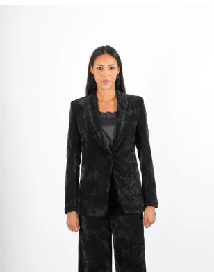 HOPE - Giacca monopetto in velluto Alberta