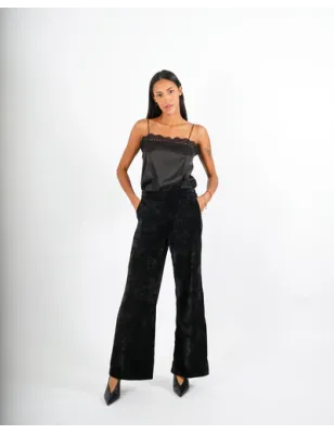 HOPE - Pantaloni vita alta in velluto Madrigal