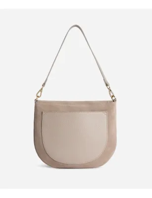 ALVIERO MARTINI- Wild Leather sottospalla con patta Greige