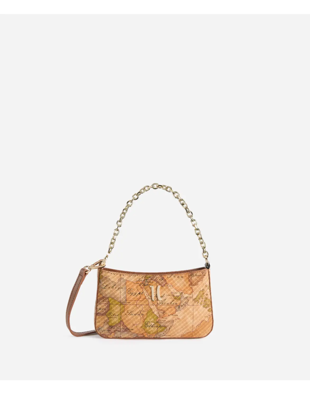 ALVIERO MARTINI- Royal Bag pochette con catena Geo Classic