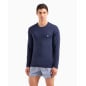 EMPORIO ARMANI- Maglia loungewear fitted fit in soft modal