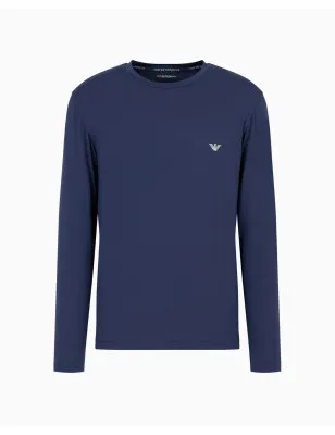 EMPORIO ARMANI- Maglia loungewear fitted fit in soft modal
