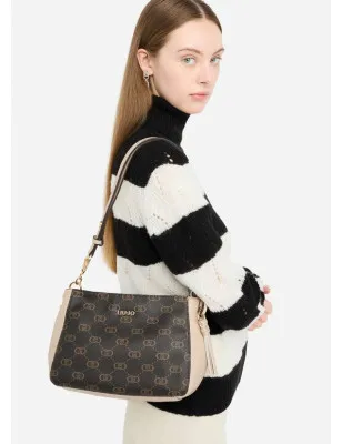LIU JO- Borsa a spalla media monogram