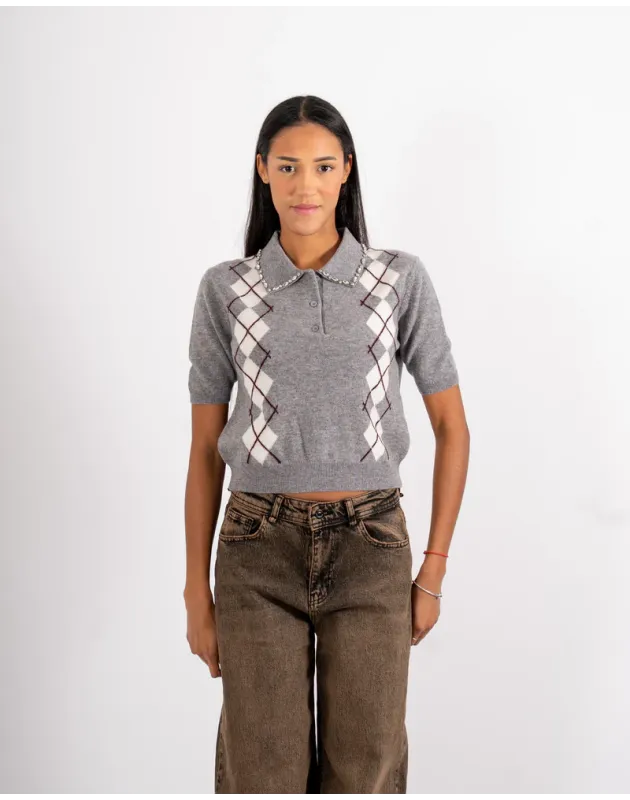 HOPE - Polo mezza manica in lana Didrika