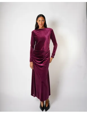 HOPE - Abito lungo in velluto Delusa