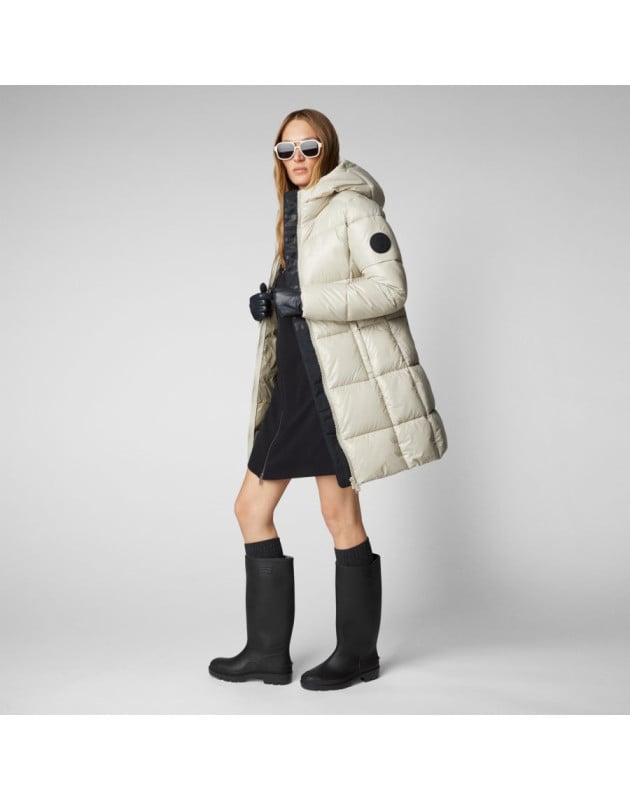 copy of SAVE THE DUCK- Cappotto con cappuccio Embie Stardust Beige