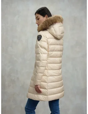 BLAUER- Piumino lungo Con Pelliccia Kristin