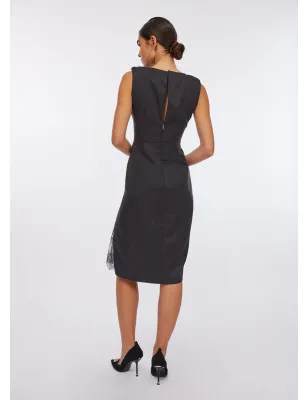 LIU JO- Abito gessato con pizzo