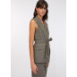 LIU JO- Gilet chevron con cintura