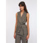LIU JO- Gilet chevron con cintura