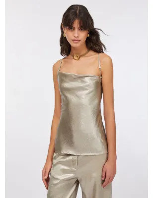 LIU JO- Top in crêpe laminato
