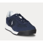 RALPH LAUREN- Sneaker Varick in camoscio e Oxford