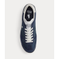 RALPH LAUREN- Sneaker Varick in camoscio e Oxford