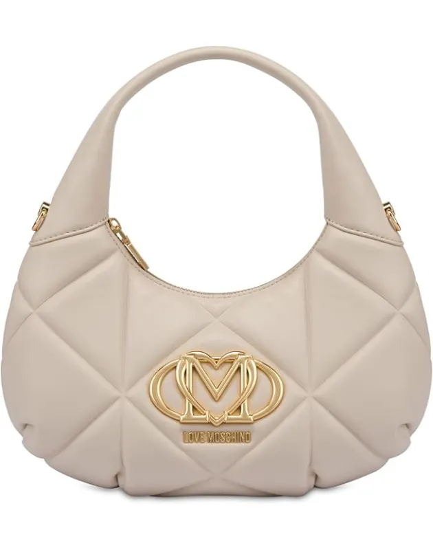 copy of LOVE MOSCHINO- Hobo bag trapuntata Embossed Nero