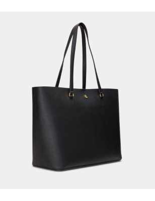 RALPH LAUREN- Tote Karly grande in pelle tratteggiata